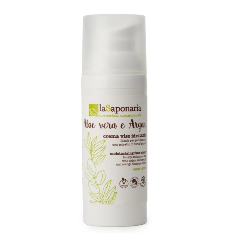 Crema viso idratante - Aloe Vera e Argan