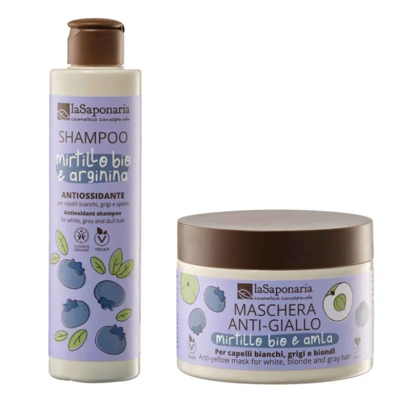 Kit anti-giallo per capelli bianchi, grigi o biondi