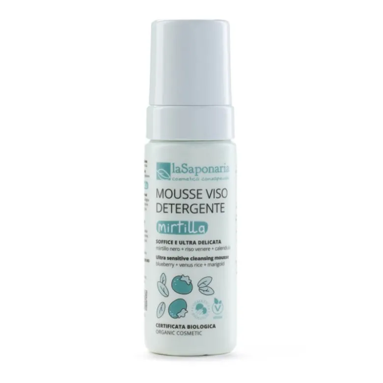 Mousse detergente viso Mirtilla