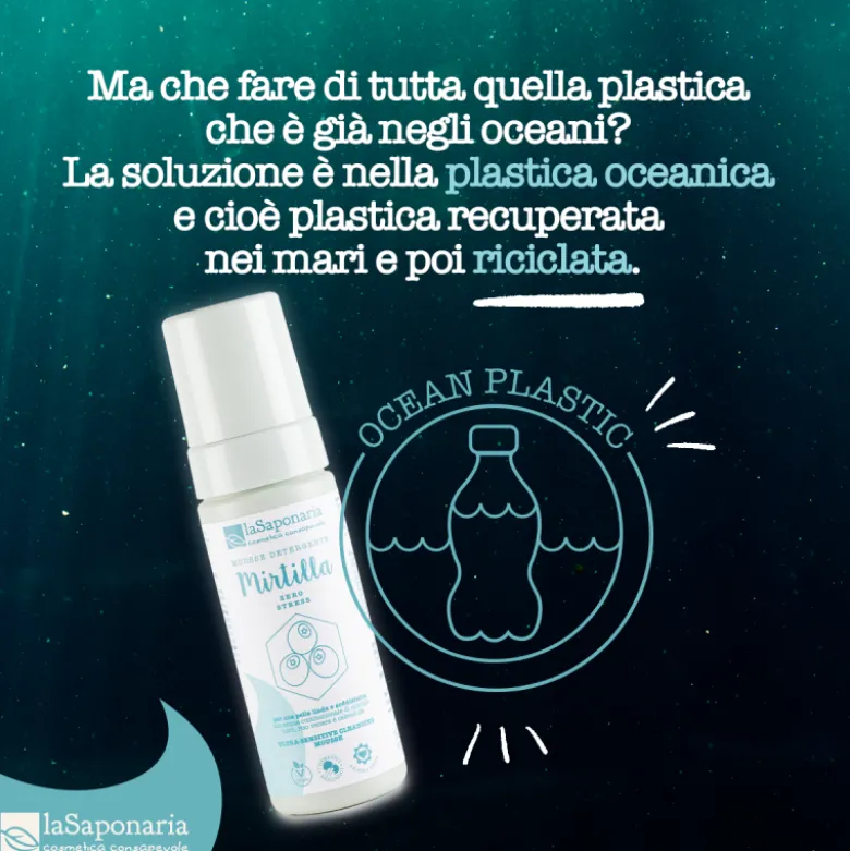 Mousse detergente viso Mirtilla