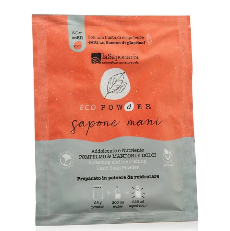 Sapone mani in polvere addolcente - Pompelmo & Mandorle
