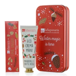 Scrigno - Crema Mani Mandorle e frutti rossi + Limetta unghie Festa