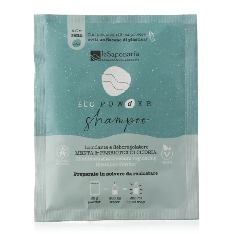 Shampoo in polvere lucidante e seboregolatore - Menta